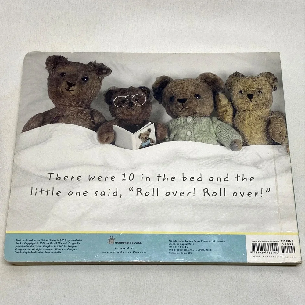 Ten In the Bed A Children's Counting Book by Ellwand, David Board Fast Free Ship